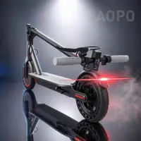 AOPO Electric Scooter - 350W Motor, 36V Battery, 19mph Max Speed, 3-Speed Modes, 12-15 mi Range, App-Controlled, Dual ABS Brakes, Portable Foldable, Fitness Use, Ideal Gift for Family & Friends, Dual Brakes Scooters