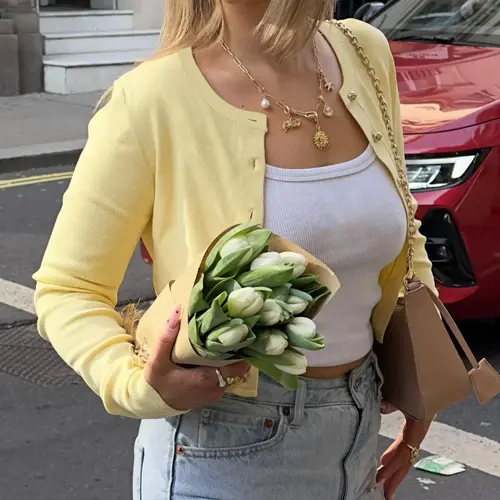 Women's Ribbed Solid Color Long-Sleeve Crop Top Button Up Top, Casual Everyday Round Neck Single-Button Slim-Fitting Blouse, Suitable for Party, Date, Holiday, Daily Wear, Spring Fall Winter Cardigan Top