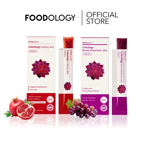 [FOODOLOGY] Burn & Balance Duo | Coleology Cutting Jelly + Bowel Movement Jelly | Metabolism Boost, Digestive Wellness Combo