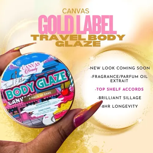 CANVAS Gold Label Travel BODY GLAZE inspired by Zodiac Collection included: CANVAS BEAUTY Pop My Cherry Jojoba Oil Infused Hydrating Creamy Formula Anti-Aging Long Lasting Fragrance