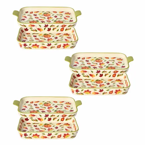 Temp-tations Seasonal Set of 3 Micro Bakers with Lid-its