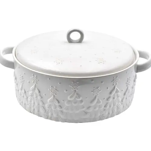 Temp-tations 3-qt Round Baker with Lid and Handles
