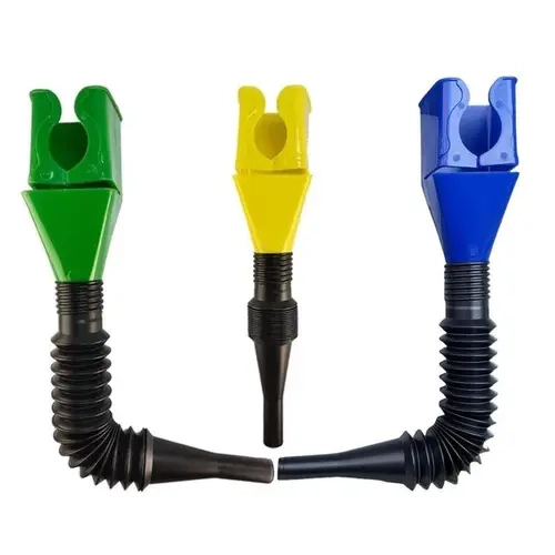 Plastic Retractable Oil Change Funnel Set with Flexible Hose & Filter - 3-Count, 4.3 to 7 Inches, Easy to Use Transfer Tool for Car, Motorcycle & Engine Coolant, Gasoline,sohochic