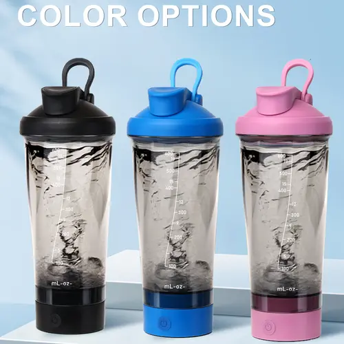 Windele 600ml USB Rechargeable Electric Shaker Bottle - BPA-Free Smart Protein Mixer Cup, Vortex Automatic Blender for Gym & Fitness, Portable for Smooth Protein Drinks,sohochic