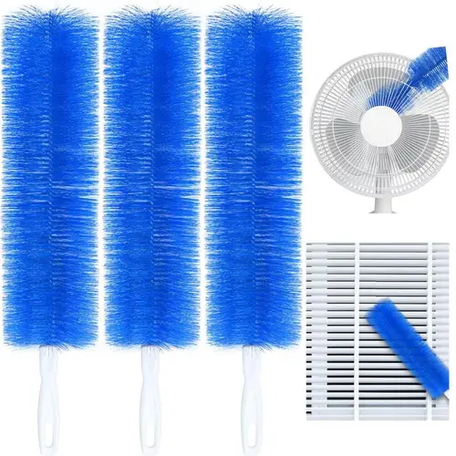 Fan cleaning brush, dust removal brush, cleaning brush, bendable microfiber head, reusable dust collector, washable, suitable for ceiling fan blades