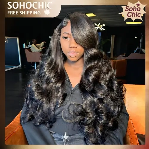 [New In] CheetahBeauty SKINLIKE Real HD lace Wigs 250% Density 13x6 Loose Body Wave HD Lace Front Wigs 13x6 Lace Front Remy Hair Brazilian Loose Body Wave Pre Plucked Natural Black wig #SohoChic #tiktokshopstockup