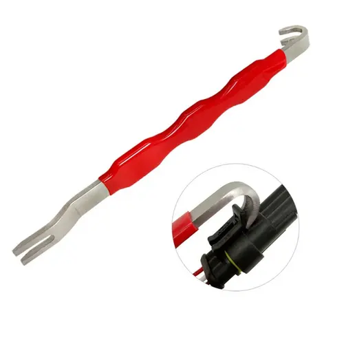 Automotive Electrical Terminal Connector Separator Removal Tool - Double-Ended, 19x2.5x2cm 7.5in Pocket-Size, Damage-Preventing, Easy Disassembly & Carry, Vehicle Electrical System Disconnect, Automotive Maintenance Tools,sohochic