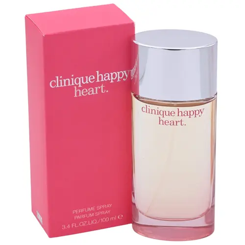 CLINIQUE Happy Heart EDP Spray Women's Fragrance - 3.4 fl oz, Bright Citrus Fragrance, Fruit-Woody Floral Scent, Aquatic Green Facets, Water Hyacinth, Mandarin Cucumber, Clean Girl Perfume, Uplifting Mood, New in Box, Beauty & Personal Care Gifts