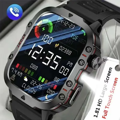 Multifunctional Wearable Smartwatch with LED Light and Screen, Fashionable Digital Watch with Multiple Sports Modes, Wireless Call and Custom Photo Health Tracker, Digital Smart Watches