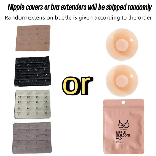 Nipple Covers or Bra Extenders will be Shipped Randomly Adjustable Straps