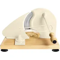 【Upgraded】Manual Bread Slicer Adjustable Thickness, Hand Crank Bread Slicer for Homemade Sourdough Bread with Scale Line & Suction Cup & Metal Guide,Quality Solid Wood Base & Gift-Level Packaging