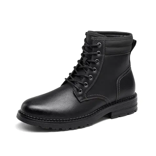 BRUNO MARC Anniversary Men's Oxford Ankle Boots Footwear - Comfortable Classic Design, Secure Lace-Up Closure, Durable Laces, Steadier Steps, Back to School Shoes