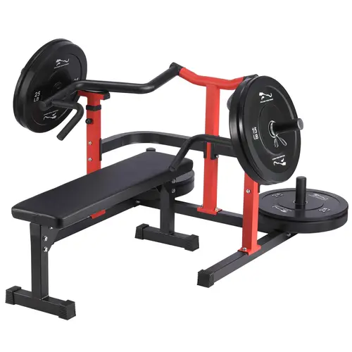 GARVEE Plate-Loaded Chest Press Machine - Heavy-Duty Steel Home Fitness Equipment with Adjustable Converging Arms, Flat Bench, 1050lb Capacity for Triceps, Chest Workout Strength Training, Muscle Training Equipment,toolupgrade