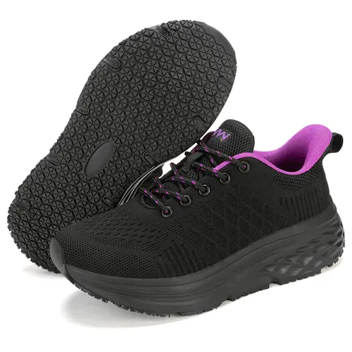 Women's Non-Slip Waterproof Work Shoes - Walking Shoes, Work Safety Sneakers, Food Service Chef Kitchen Safety Footwear,shoes for back to school,back to school shoes,sohochic