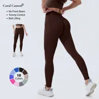 Coral Canton High Waisted Seamless Sports Leggings BackToSchool