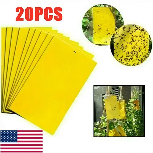 10/20/40PCS Strong Self-Adhesive Sticky Trap Boards – Chemical-Free Home Care for Catching Fruit Flies, Mosquitoes & Tiny Flying Pests, Moth Proofing, Mold Prevention & Damp Control, Firm Adhesive, Safe Around Kids & Pets, Effective Pest Solution