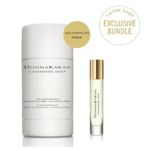 Virtual Bundle: Donna Karan Cashmere Mist Aluminum Free Duo – Aluminum‑Free Full‑Size Deodorant 1.7 Oz/50g + Eau de Parfum Purse Spray 0.24 Fl Oz/7 ml