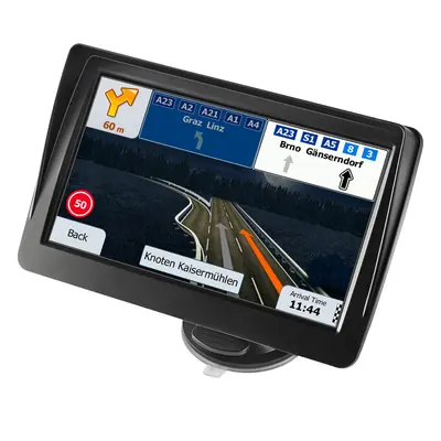 【fathersdaygift】VEVOR 7-inch Touch Screen GPS Navigator8GB Vehicle Auto Parts Accessory for Cars with Lifetime Map UpdatesVoice Turn-by-Turn GuidanceSpeed & Red Light WarningCustom Routing for Car Truck RVVehicle Accessories