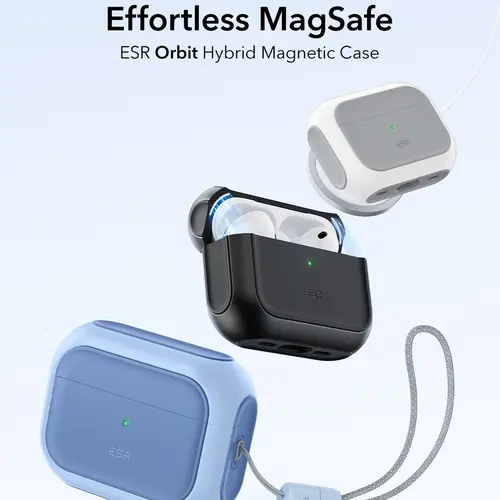 ESR MagSafe Case for AirPods Pro 3 & AirPods 5/4, Compatible with MagSafe, Full Drop Protection Cover with Lanyard