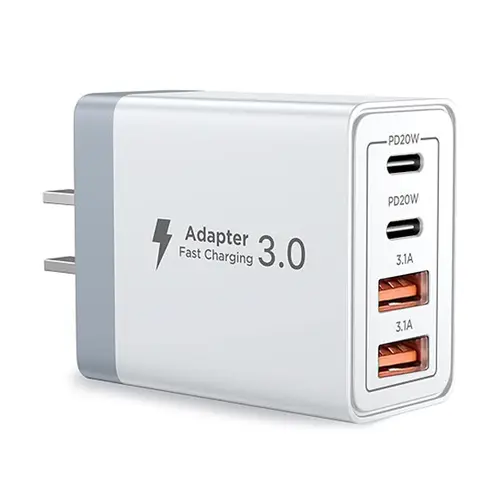 RXVNPXI 4-Set Fast Charging Dual-Port USB-C USB-A Charger Blocks, 20W PD Quick Charge Wall/Travel Adapters with 6FT C to Lightning Cords for iPhone 14 13 12 11 Pro Max XS XR X