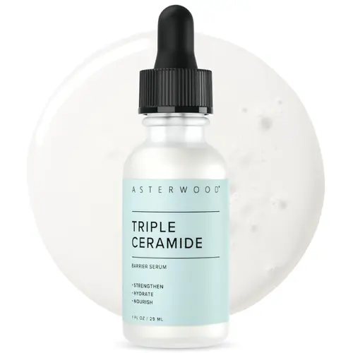 Triple Ceramide Barrier Serum – Hydrating, Calming, & Barrier-Restoring Skin Facial Serum - with Triple Ceramide Complex, Squalane, Hyaluronic Acid - Fragrance-Free, Cruelty-Free - 1 Fl Oz