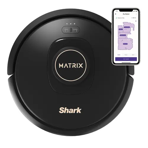 Shark Matrix Robot Vacuum with Matrix Clean & Precision Home Mapping for Powerful Whole Home Cleaning - AV2310