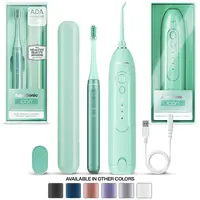 Icon Electric Toothbrush & Water Flosser Bundle - Travel case, charging cord Daily Oral Daily Oral Cleansing | AquaSonic