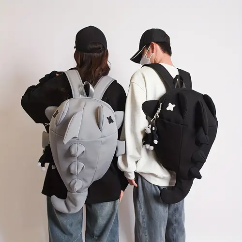 Creative Personality Backpack for Men and Women, Trendy Shark, Funny, Cute, Student, Ins, Korean Version, Travel, Motorcycle, Casual Backpack Daily Use, Playful, Teen Boy Gift tiktokshopbacktoschool,back to school,back to school haul,sohochic