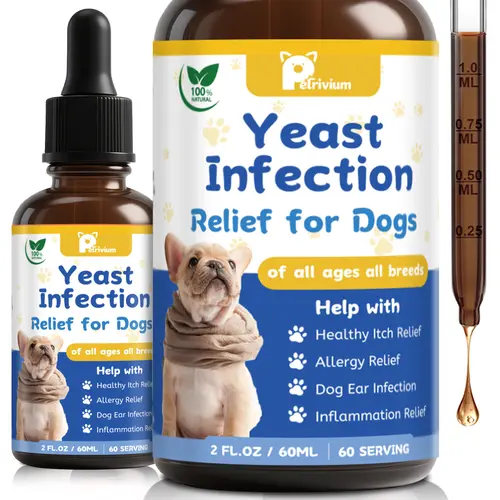 Petrivium Natural Dog Health Herbal Supplement Drops – Supports Comfort for Yeast-Related Itchy Skin, Ear Discomfort & Paw Itching, Soothes Irritation Linked to Sensitivity-#Summervibes#petlovers