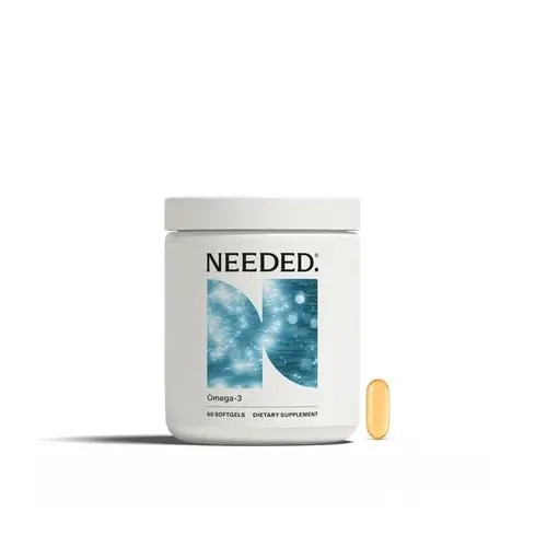 NEEDED. Women's Omega-3 - 60 Softgels (1 Month Supply) - High-Potency 500mg DHA & EPA - Brain Clarity Heart & Hormone Health - Choline Lutein & Zeaxanthin - Third-Party Tested - Burp-Free Gelatin-Free - Pregnancy Safe