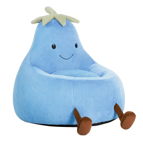 Sweetcrispy 31in & 24in Memory Foam Bean Bag Sofa, Ultra Soft Floor Sofa Chair with Antislip Bottom & Zipper Baby Guard for Kids, Ideal for Playroom, Bedroom