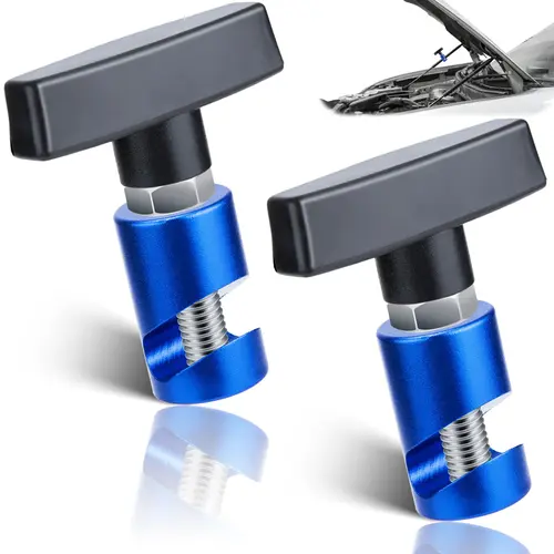 2 PCS Car Hood Prop Struts Replacement Clamps, 0.43 Inch Lift Support Retaining Clips, Automotive Repair Tools, Vehicle Accessories,sohochic