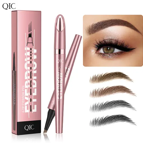 Waterproof Micro-Fork Eyebrow Pencil, Long-Lasting Brow Pen for Natural Hair-Like Strokes, Smudge-Proof Makeup Tool for Daily Use & Soft Glam. #sohochic