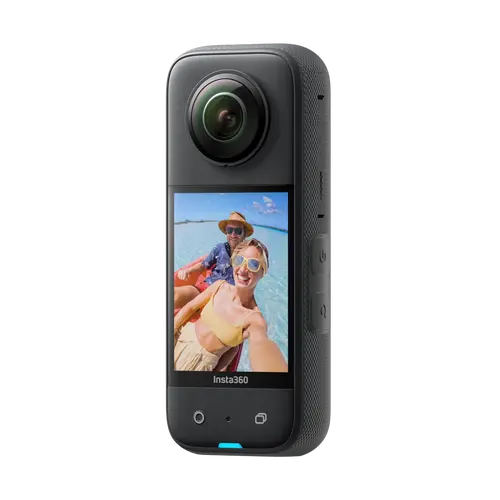 Insta360 X3 - Waterproof 360 Action Camera with 1/2" 48MP Sensors, 5.7K 360 Active HDR Video, 72MP 360 Photo, 4K Single-Lens, 60fps Me Mode, Stabilization, 2.29" Touchscreen, AI Editing, Live Stream, Video Recording Camera, Selfie Video Camera, 60Fps Acti