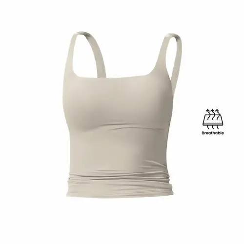 Women's Solid Color Sports Tank Top, Casual Comfy Breathable Sleeveless Top for Yoga, Gym, Workout and Running, Ladies All-Season Sportswear Activewear, Quick Drying Top, Fitness Top, Sleeveless Sports Tops
