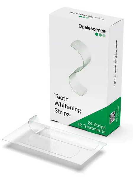Opalescence Teeth Whitening Strips 12 Treatments Hydrogen Peroxide Formula Enamel Safe Comfortable Slip Free Teeth Bleaching Sensitivity Free Plus Toothbrush