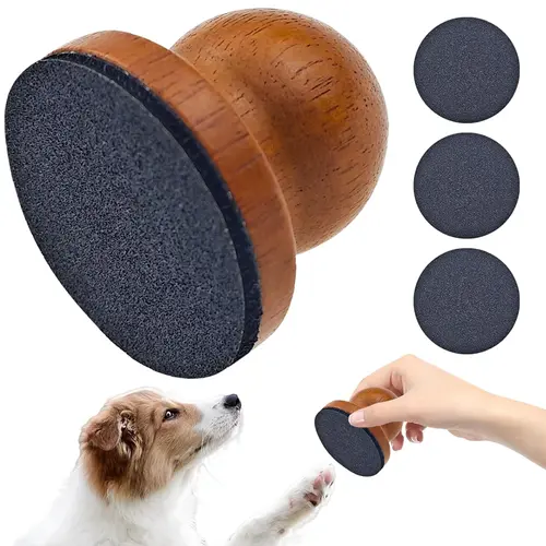 PetSafe Universal Dog & Cat Nail File - Ergonomic Wooden Handle, Secure & Comfortable Grip for Better Control During Grooming, 3 Replaceable Sheets, 3 Extra Filing Sheets, Comfortable for All Nails, Effective Claw Care, Smooth Nails