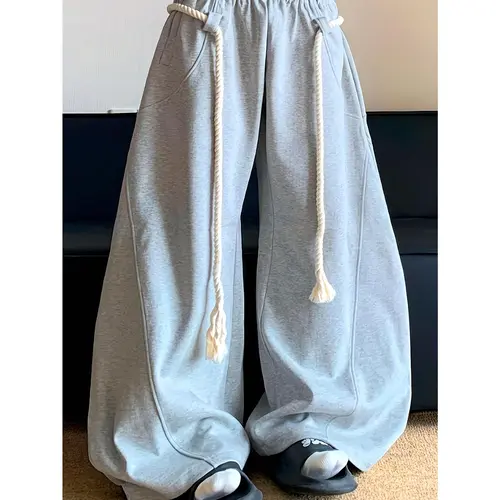 Mens Baggy Fashionable Spring To Summer Loose Fit Wide Leg Casual Sweatpants