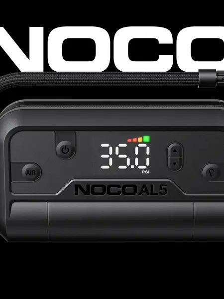 NOCO Air AL5: UltraFast Cordless Tire Inflator – Battery-Powered Air Compressor – 17 SLPM Airflow Inflates 0–40 PSI in 7 Minutes