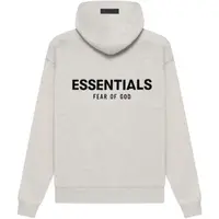 Fear of God Essentials Hoodie Light Oatmeal Over Size - Oversized Fit & Sophisticated Color for Everyday Wear