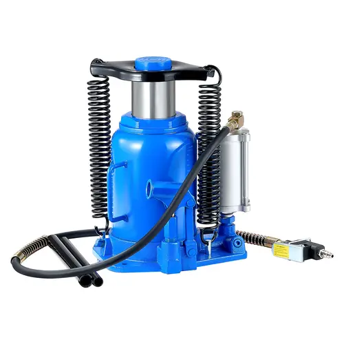 【toolupgrade】VEVOR Air Hydraulic Bottle Jack,32 Ton (70546.9 lbs) Capacity10-16.3 Inch Lifting RangePneumatic/Manual Heavy Duty Welded Bottle Jack with Pump for CarSUVPickupTruckRVAuto RepairBlue,father'sdaygifts