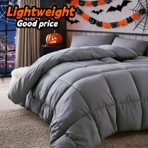 Cosybay 2-Piece Twin Size Comfy Bedding Set - Lightweight Breathable Classic Quilt, Autumn Winter Home Decor, Halloween Holiday Gift, Tassel Accent (Queen Comforter Set Option Available),sohochic