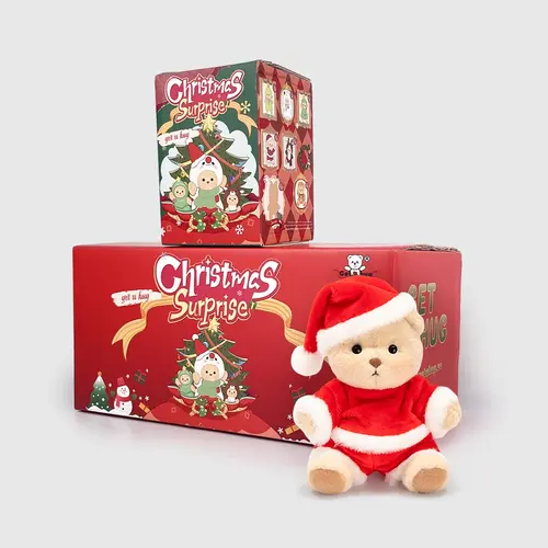 GETAHUG Limited Edition Halloween Mini Bear Blind Box - 5.9" Plush Toy Pendant Keychain Bag Charm, 6-Box Full Set No Repeats, 6 Holiday Bears to Collect with Christmas Costumes, 1/6 Regular Odds Collectible Gift