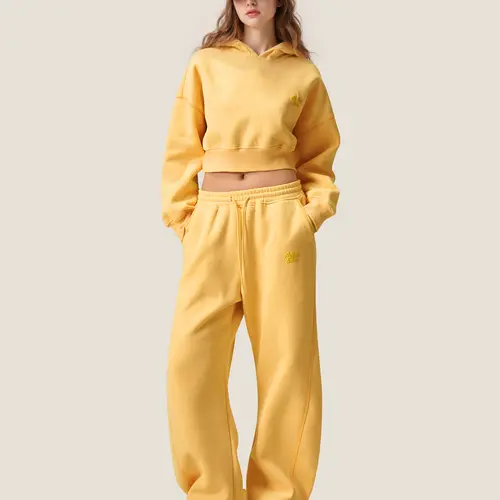 Aelfric Eden Y2K Cropped Hoodie Baggy Barrel Sweatpants Set 2 Piece Outfits Cozy Fleece Lounge Sweatsuit,summerwins,travel essentials,camping essentials,sohochic