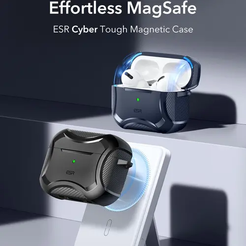 ESR for AirPods 5/4 Case & AirPods Pro 3/2/1 Case, Magnetic Lid Case, MagSafe Ready, Strong Drop Protection, Cyber Series
