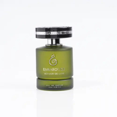 Embarouge Vetiver De Luxe Men’s Eau de Parfum 100ml | Juniper • Coriander • Fresh Vetiver • Smoky Woods | Long-Lasting Aromatic Woody Scent | Gift for Men | 3.4 fl. oz.