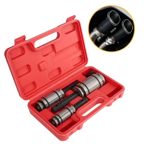 3-Pcs Carbon Steel Pipe Expander Work Tools Set - Expander Wrench, 1/18-in to 3-1/2-in Range, Hex Drive, High-Strength, Durable, Ensures a Perfect Fit to Reshape All Kinds of Pipes for Automotive Repair