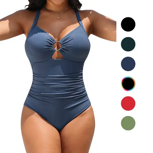 Blooming Jelly Womens Modest beach Swimsuits Plus size Tummy Control Slimming Bathing Suit 1 Piece Long Torso Swimwear #SwimWeek #Summervibes
