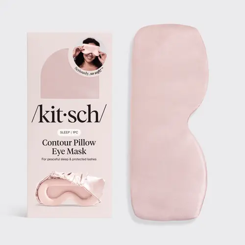 Kitsch Contour Pillow Eye Mask Soft Satin & Memory Foam for Lash Protection & All-Night Comfort