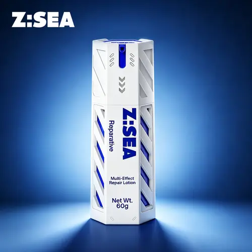 Z:SEA Men's Oil-Free Anti-Acne Face Moisturizer Gel Lotion - Daily Oil Control, Blemish Care, Repair, Hydrating, All Skin Types Support - Lightweight, Non-Greasy - 2.11 oz, Adults, Smooth Routine